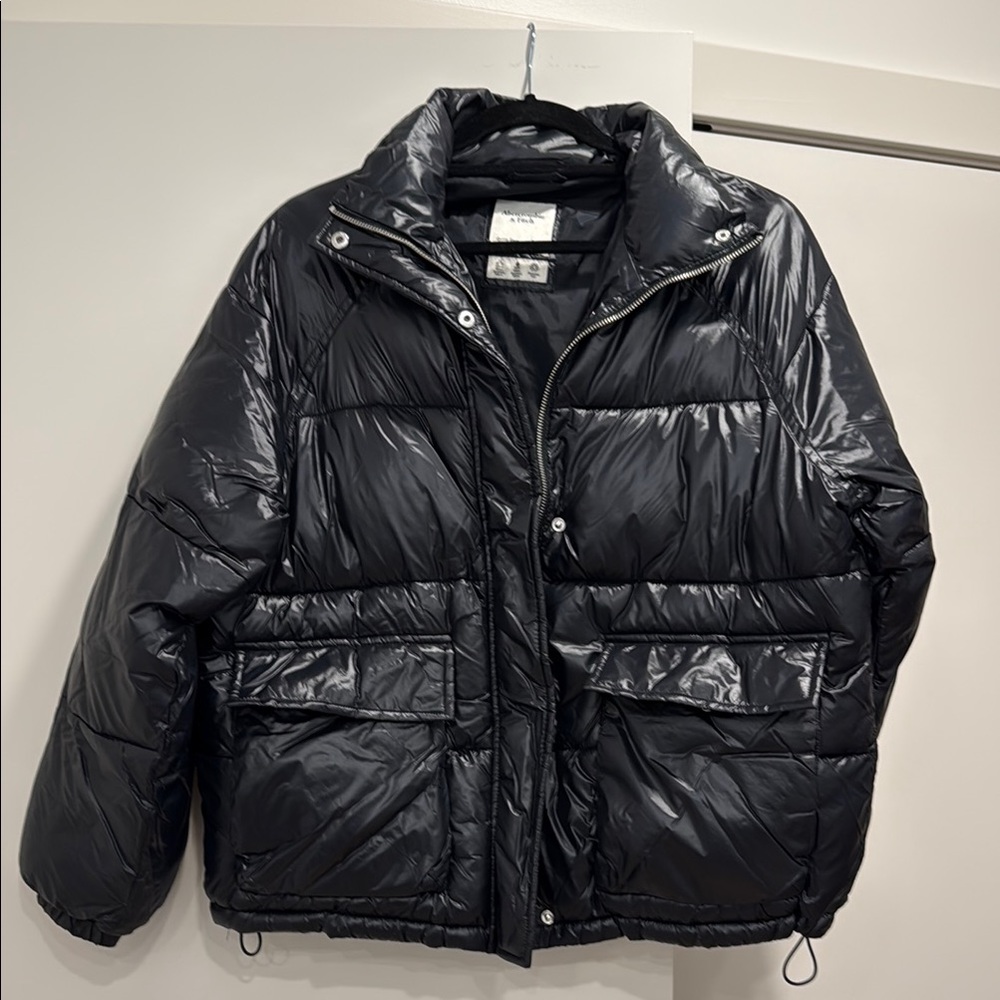 Abercrombie & Fitch Black Puffer Jacket